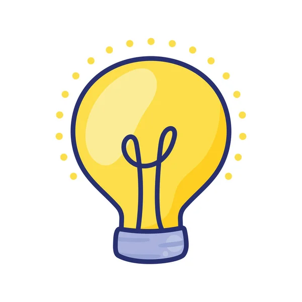 Лампочка Світла Ідея Креативна Іконка — стоковий вектор