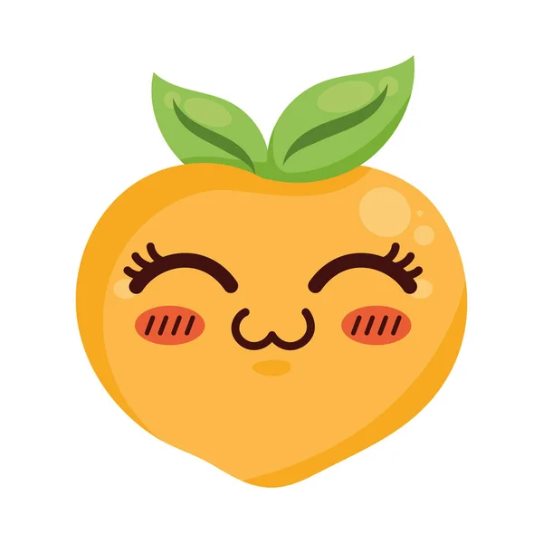 Mango Kawaii Fruit Comic Character — Stock Vector
