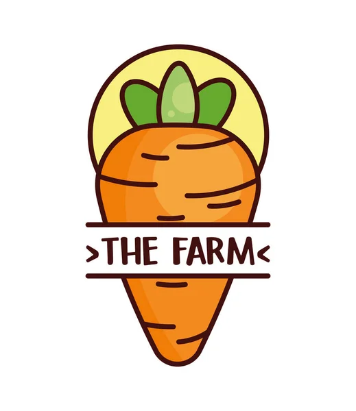 Штамп Фермы Морковью — стоковый вектор