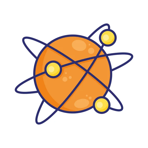Planet Orbits Space Icon — Stock Vector