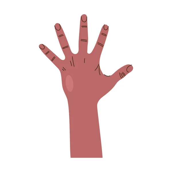 Значок Жеста Левой Руки — стоковый вектор