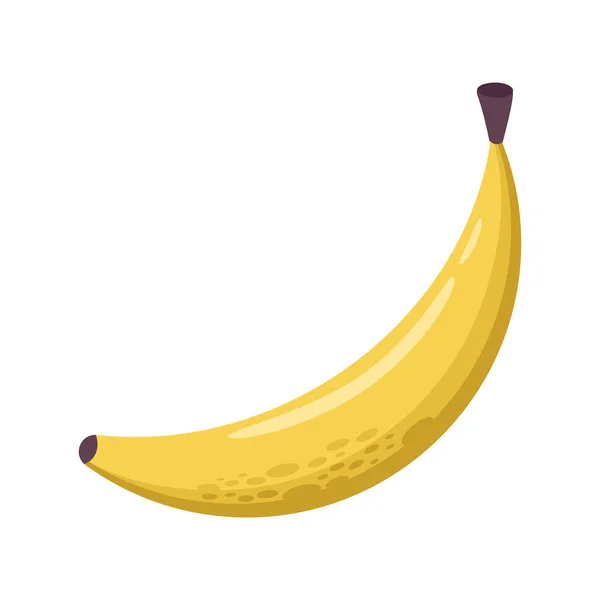 Banana Frutta Fresca Icona Della Natura — Vettoriale Stock