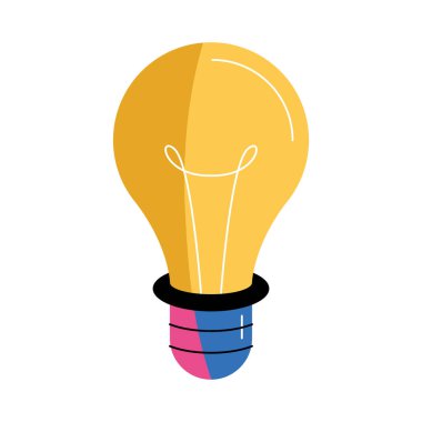 ampul ışığı yaratıcı fikir simgesi