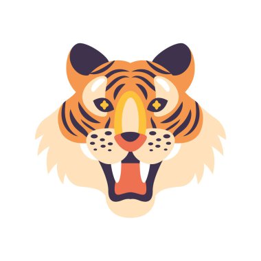 Kaplan vahşi kedi başlı hayvan.