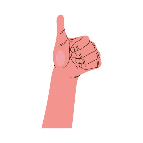 Left Hand Gesture Icon — Stock Vector