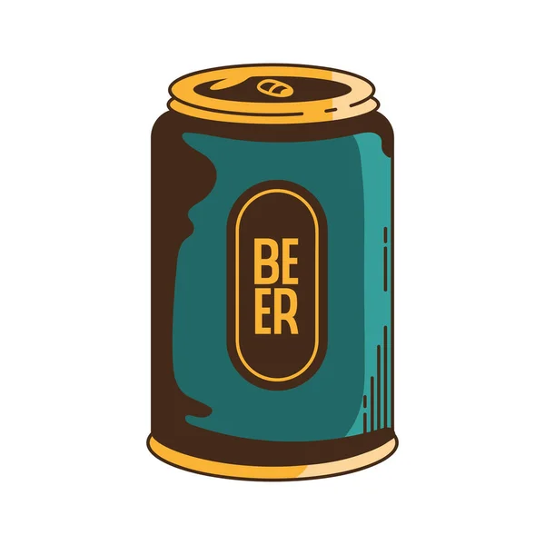 Zielone Piwo Może Produkt Ikona — Wektor stockowy