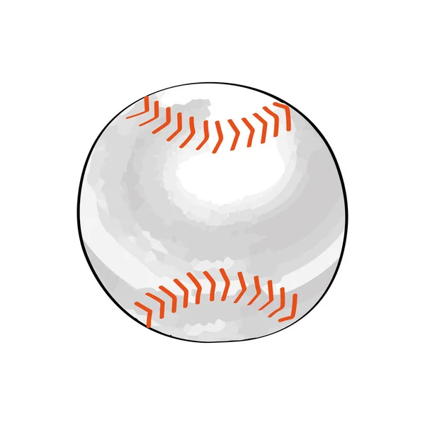 Baseball Sport Ball Ausrüstungsikone — Stockvektor