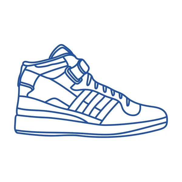 Тенісне Взуття Спортивний Стиль Лінії — стоковий вектор
