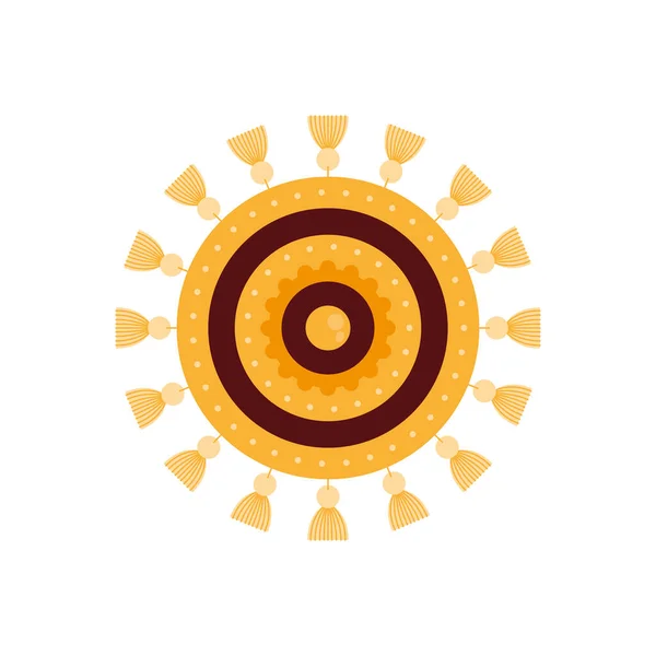 Желтая Иконка Бандхана Ракша — стоковый вектор