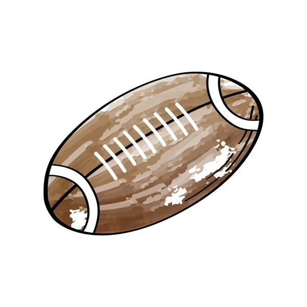 American Football Ballon Sportgeräte — Stockvektor