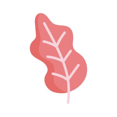 Kırmızı yapraklı bitki doğa simgesi