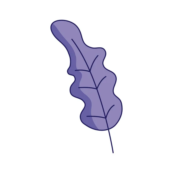 Фіолетовий Екологічний Лист Рослини Значок — стоковий вектор