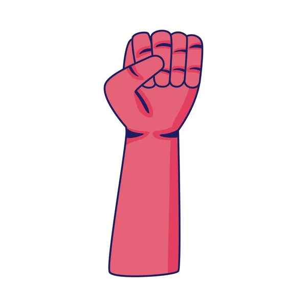 Left Hand Fist Icon — Stock Vector