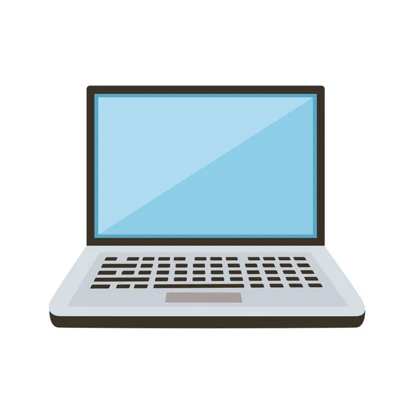Laptop Computer Draagbare Apparaat Tech — Stockvector