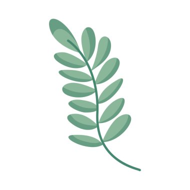 Yaprak simgesi olan yeşil dal