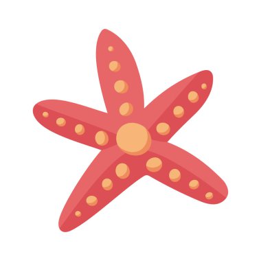 denizyıldızı tropikal hayvan izole edilmiş simgesi