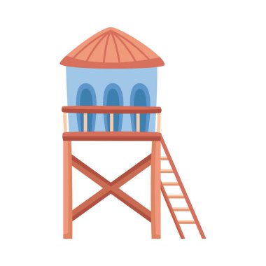 Cankurtaran kulübesi plaj simgesi