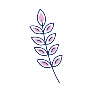 Pembe yapraklı dal simgesi