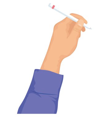 Kalem simgesi ile sol el yazması