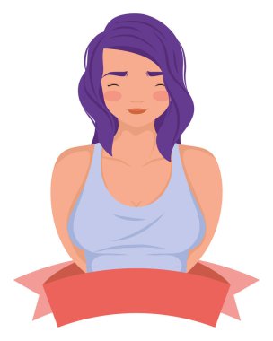 Kurdele karakterli genç bir kadın.