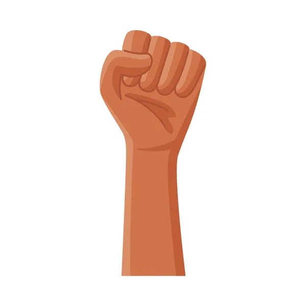 Hand Fighter Fist Protesting Icon — Stock Vector