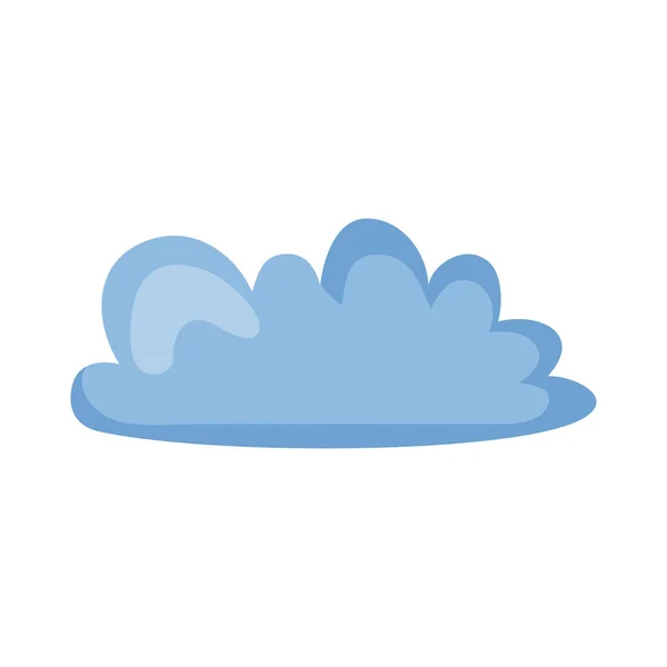 Blue Cloud Sky Nature Icon — Stock Vector