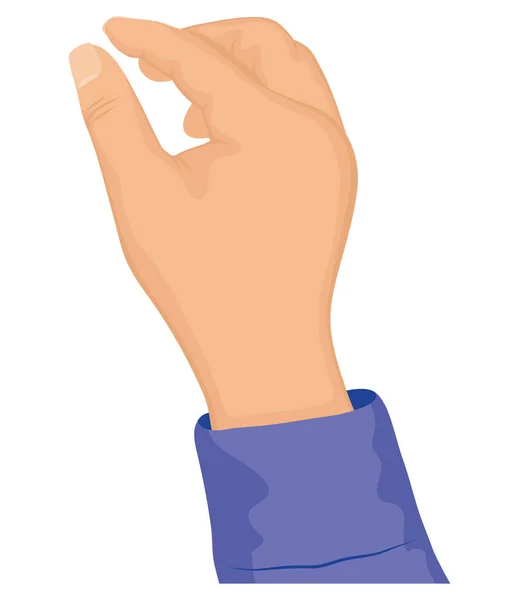 Positionssymbol Der Rechten Hand — Stockvektor