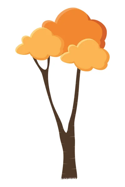 Atumn Season Tree Plant Icon — Διανυσματικό Αρχείο
