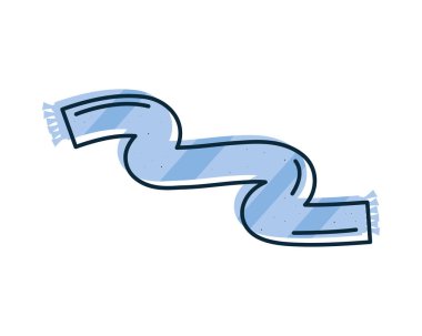 mavi eşarp moda aksesuar simgesi