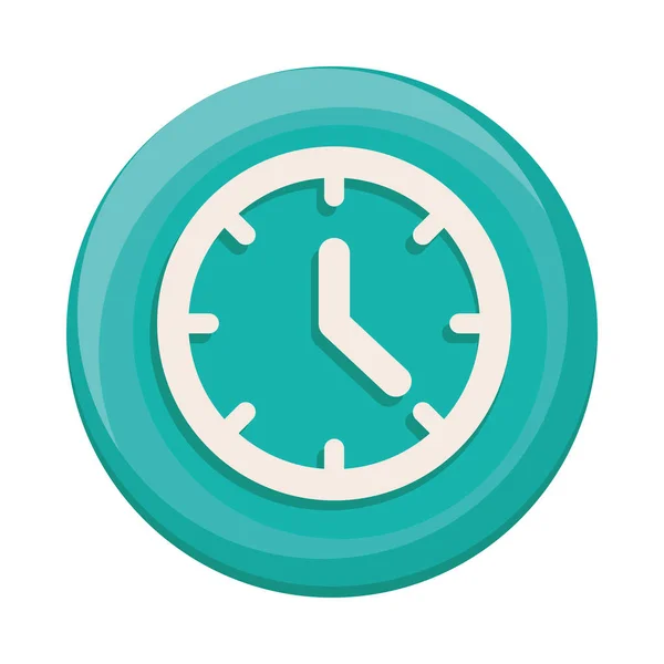 Reloj Tiempo Icono Del Botón Aplicación — Archivo Imágenes Vectoriales