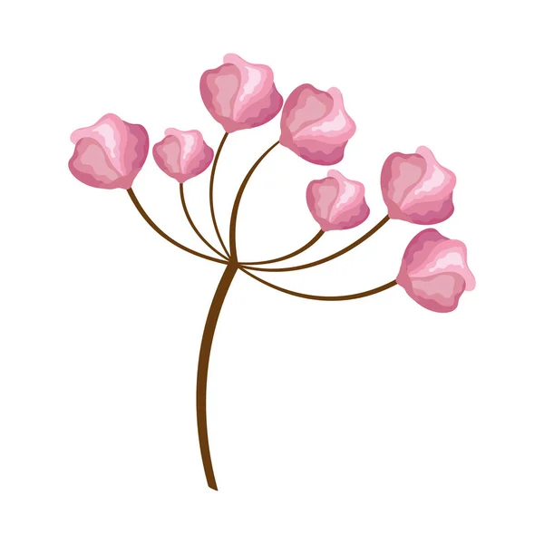 분홍색 정원의 아이콘 — 스톡 벡터
