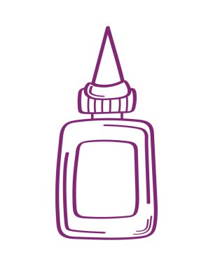 Tutkal şişesi okul malzemesi stili