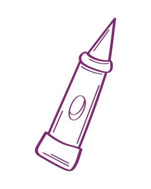 Pastel boya okulu malzeme karalama stili