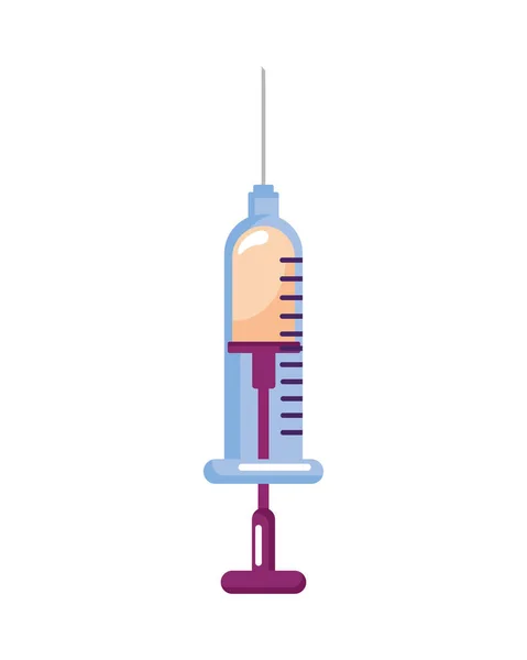 Ikona Injekční Stříkačky Lék Léky — Stockový vektor