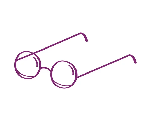 Lunettes Accessoire Optique Style Doodle — Image vectorielle