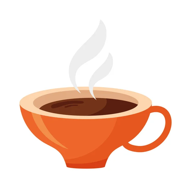 Filiżanka Kawy Pić Gorącą Ikonę — Wektor stockowy