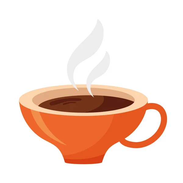 Taza Café Bebida Icono Caliente — Vector de stock