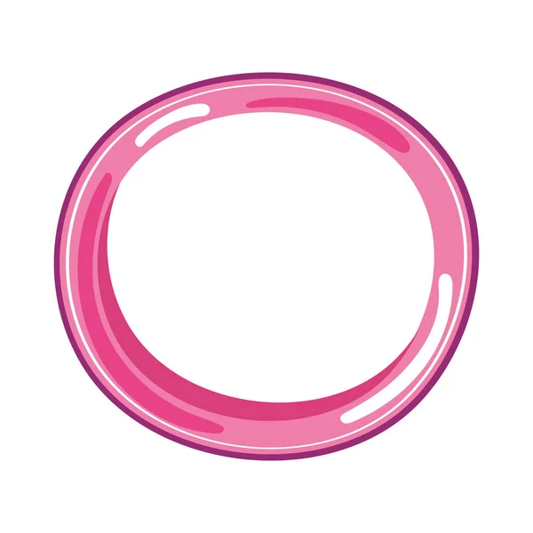 Anillo Rosa Sexual Icono Aislado — Vector de stock