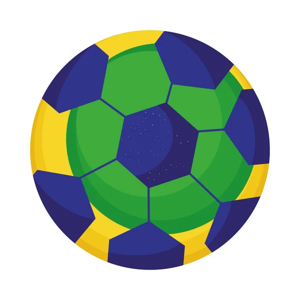 Futbol Sporu Balon Ekipmanı Simgesi — Stok Vektör