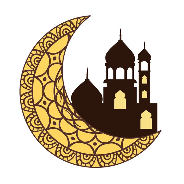 Hilal Cami Simgesi — Stok Vektör