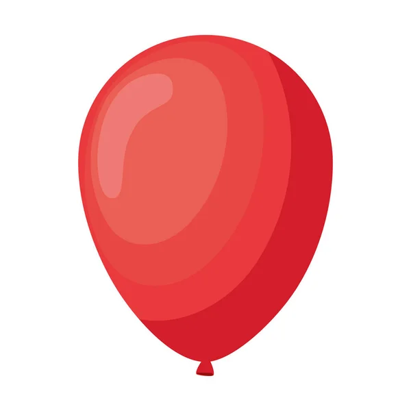 Red Balloon Helium Floating Icon — Stock Vector