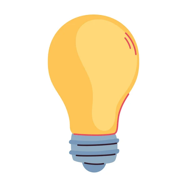Ampoule Idée Lumière Penser Icône — Image vectorielle