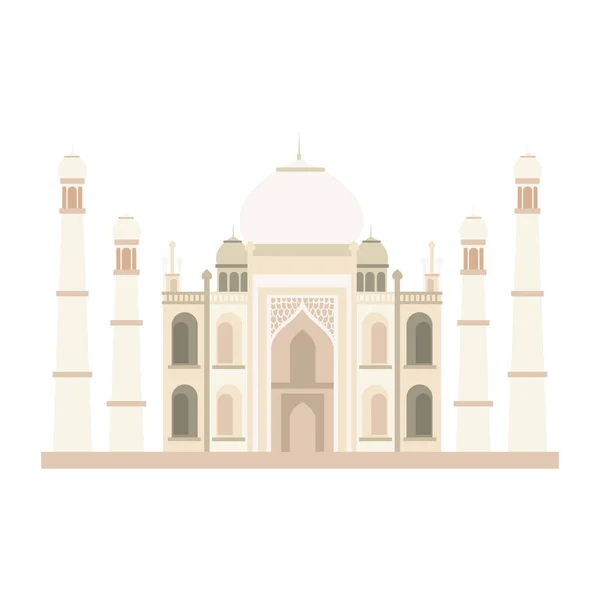 Taj Mahal Mosque India Culture — Stock Vector