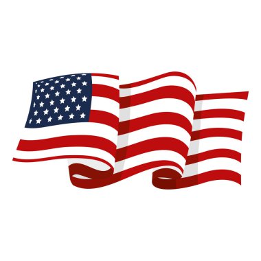 Amerika Birleşik Devletleri bayrağı dalgalanıyor