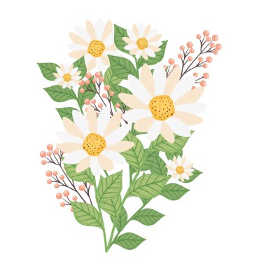 Çiçekler ve tohumlar doğal süsleme