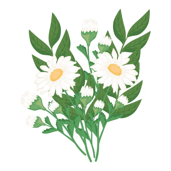 Икона Украшения Цветов Листьев — стоковый вектор