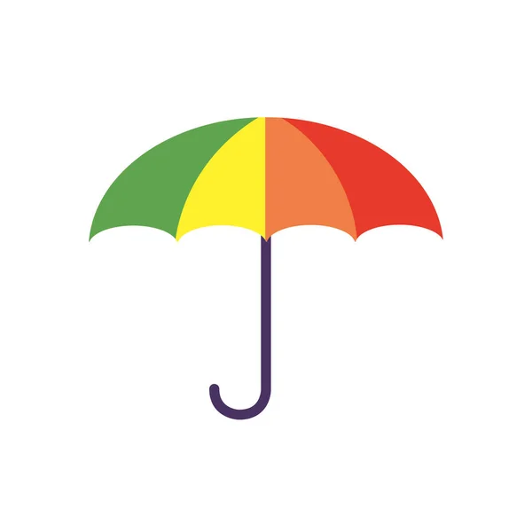 Deštník Barevné Příslušenství Izolované Ikony — Stockový vektor