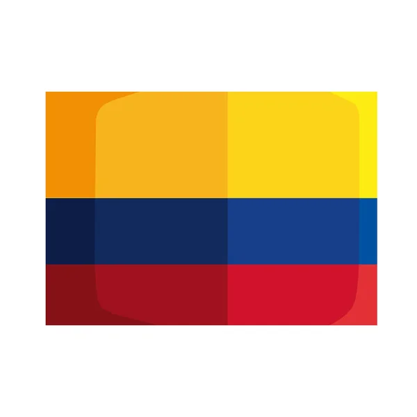 Emblema Bandera Colombiana Icono Aislado — Archivo Imágenes Vectoriales