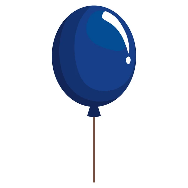 蓝色气球氦浮子图标 — 图库矢量图片