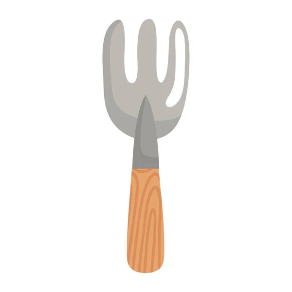 Gartengabel Werkzeug Griff Symbol — Stockvektor